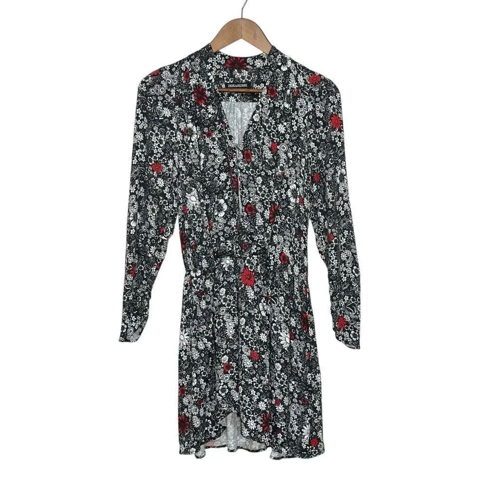 Zadig & Voltaire Reveal Mini Dress Multiflower Size XS